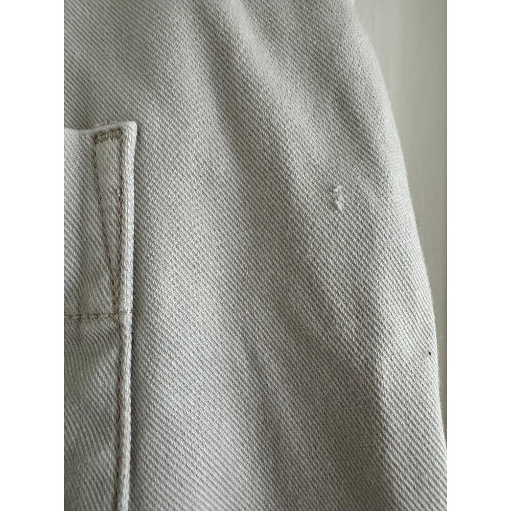 SPANX Stretch Twill Wide Leg Crop Pants in Soft Khaki - Size Large - Picture 8 of 9